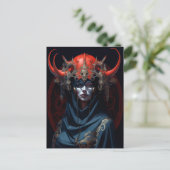 Demon Queen Fantasy Art Postkarte (Stehend Vorderseite)