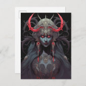 Demon Queen Fantasy Art Postkarte (Vorne/Hinten)