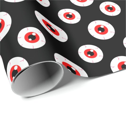 Demon Red Eyeball Geschenkpapier (Rolleneckpunkt)