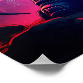 Demon Roboter mit Flügel bei einem UFO Poster (Ecke)