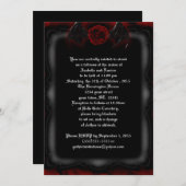 Demon Rose Gerahmt Goth Wedding Einladungen (Vorne/Hinten)