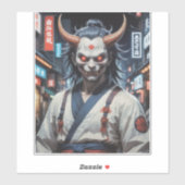 Demon Samurai Aufkleber (Blatt)