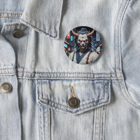 Demon Samurai Button (Beispiel)