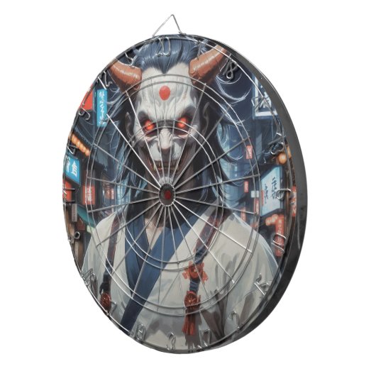 Demon Samurai Dartscheibe (Vorderseite rechts)