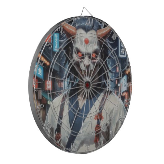 Demon Samurai Dartscheibe (Vorderseite Links)