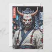 Demon Samurai Einladung (Vorderseite)