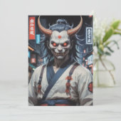 Demon Samurai Einladung (Stehend Vorderseite)