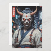 Demon Samurai Einladung (Vorne/Hinten)