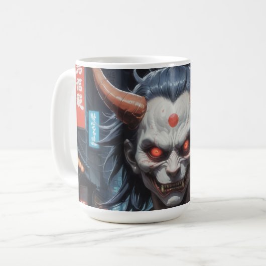 Demon Samurai Kaffeetasse (Vorderseite Links)