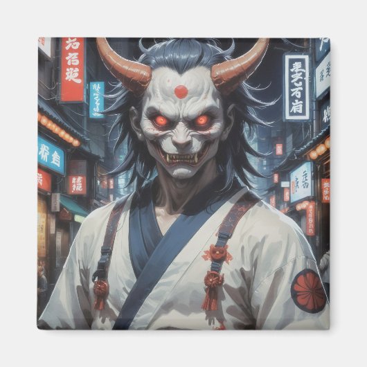 Demon Samurai Magnet (Vorne)