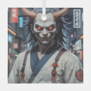 Demon Samurai Ornament Aus Glas