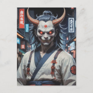Demon Samurai Postkarte
