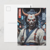 Demon Samurai Postkarte (Vorne/Hinten)