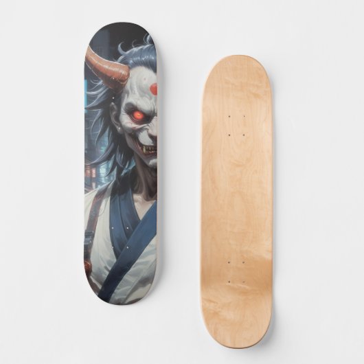 Demon Samurai Skateboard (Vorderseite)