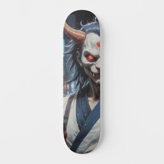Demon Samurai Skateboard (Vorderseite)