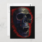 Demon Skull 1 Postkarte (Vorne/Hinten)