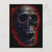 Demon Skull 1 Postkarte (Vorderseite)