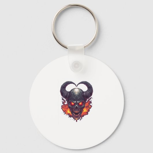 Demon Skull Firestorm Schlüsselanhänger (Vorderseite)