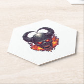 Demon Skull Firestorm Untersetzer (angewinkelt)