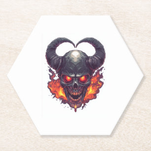 Demon Skull Firestorm Untersetzer