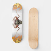 Demon Skull Helmet Horns Skateboard (Vorderseite)
