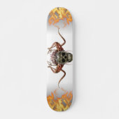 Demon Skull Helmet Horns Skateboard (Vorne)