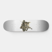 Demon Skull Python Snake Skateboard (Horizontal)