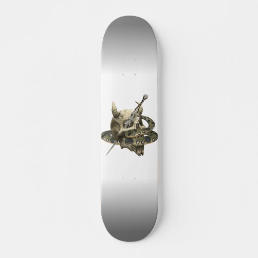 Demon Skull Python Snake Skateboard (Vorne)