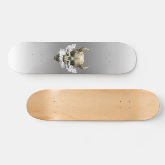 Demon Skull Raucherskateboard Skateboard (Horizontal)