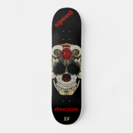 Demon Skull Speed Demon Dd Marke Skateboard