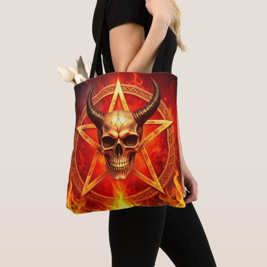 Demon Skull Tote Tasche (Von Nahem)