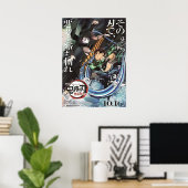 Demon Slayer Mugen Train Enmu vs Tanjiro Poster (Heimbüro)