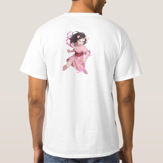 Demon Slayer Nezuko inspiriert T-Shirt (Rückseite)