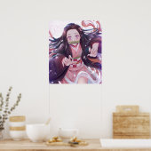 Demon Slayer Nezuko Kamado Poster (Küche)