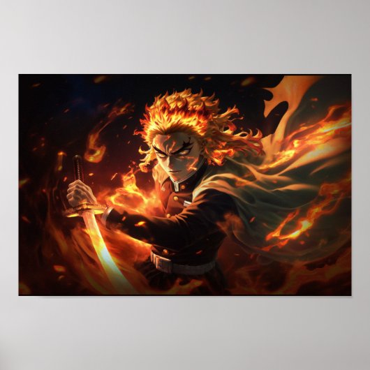 Demon Slayer Rengoku Poster (Vorne)