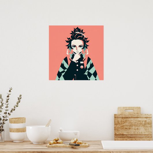 Demon Slayer Tanjiro Poster (Küche)