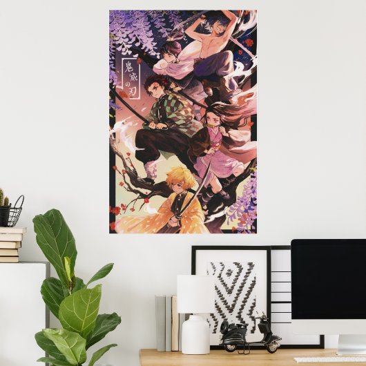 Demon Slayer Tanjirou Nezuko Zenitsu Inosuke Shin Poster (Heimbüro)