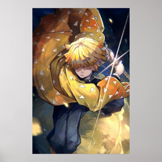 Demon Slayer Zenitsu Agatsuma 1 Poster (Vorne)