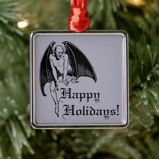 Demon Spooky Gothic Weihnachten Ornament Aus Metall (Baum)