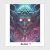 Demon Surreal Dark Fantasy Art Aufkleber (Blatt)