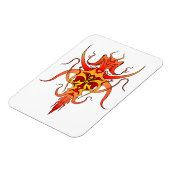 Demon Tribal Tattoo Design Magnet (Linke Seite)