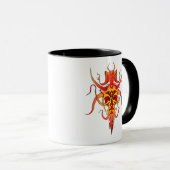 Demon Tribal Tattoo Design Tasse (VorderseiteRechts)