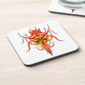 Demon Tribal Tattoo Design Untersetzer (Linke Seite)