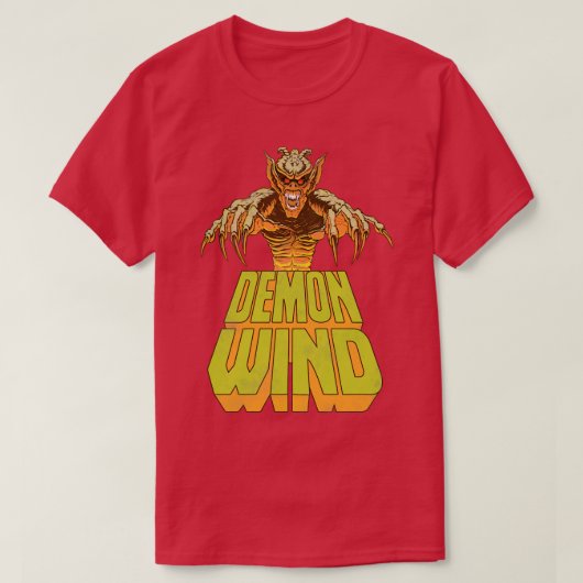Demon Wind Classic Cult Horror Design T-Shirt (Design vorne)