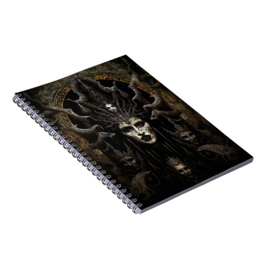 Demon Woman Monster Horror Art Notizblock (Rechte Seite)