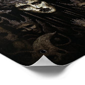 Demon Woman Monster Horror Art Poster (Ecke)