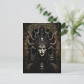 Demon Woman Monster Horror Art Postkarte (Stehend Vorderseite)