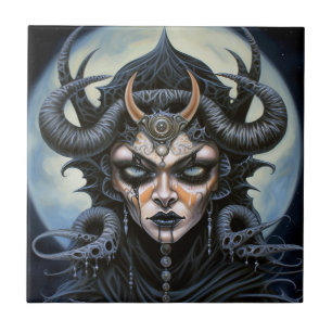 Demon Woman Queen Dark Fantasy Art Fliese