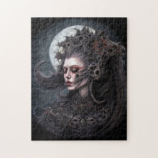Demon Woman Queen Dark Fantasy Art Puzzle (Vertikal)