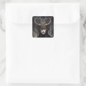 Demon Woman Queen Dark Fantasy Art Quadratischer Aufkleber (Tasche)